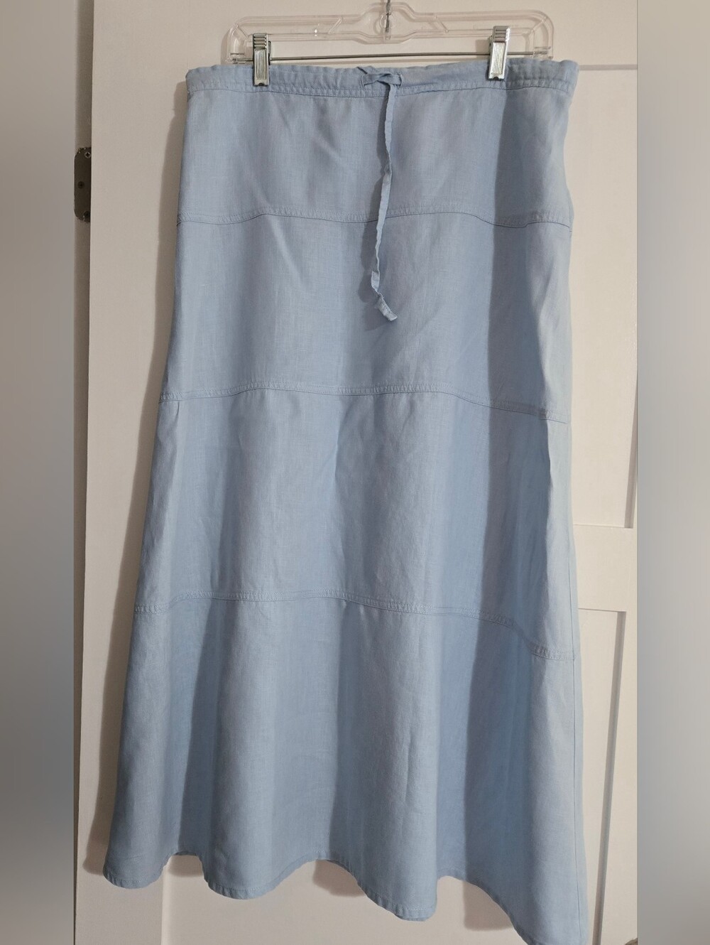Linen A line skirt
